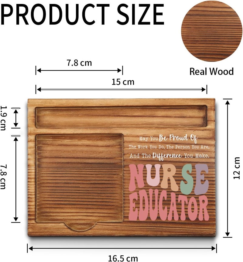 akeke Nurse Educator Sticky Note Holder, Nurse Educator Thank You Appreciation Gifts for Men, Women, Nursing Instructor, Nurse Educator Office Desk Self-Stick Note Pad Holders GSH488 - Image 2
